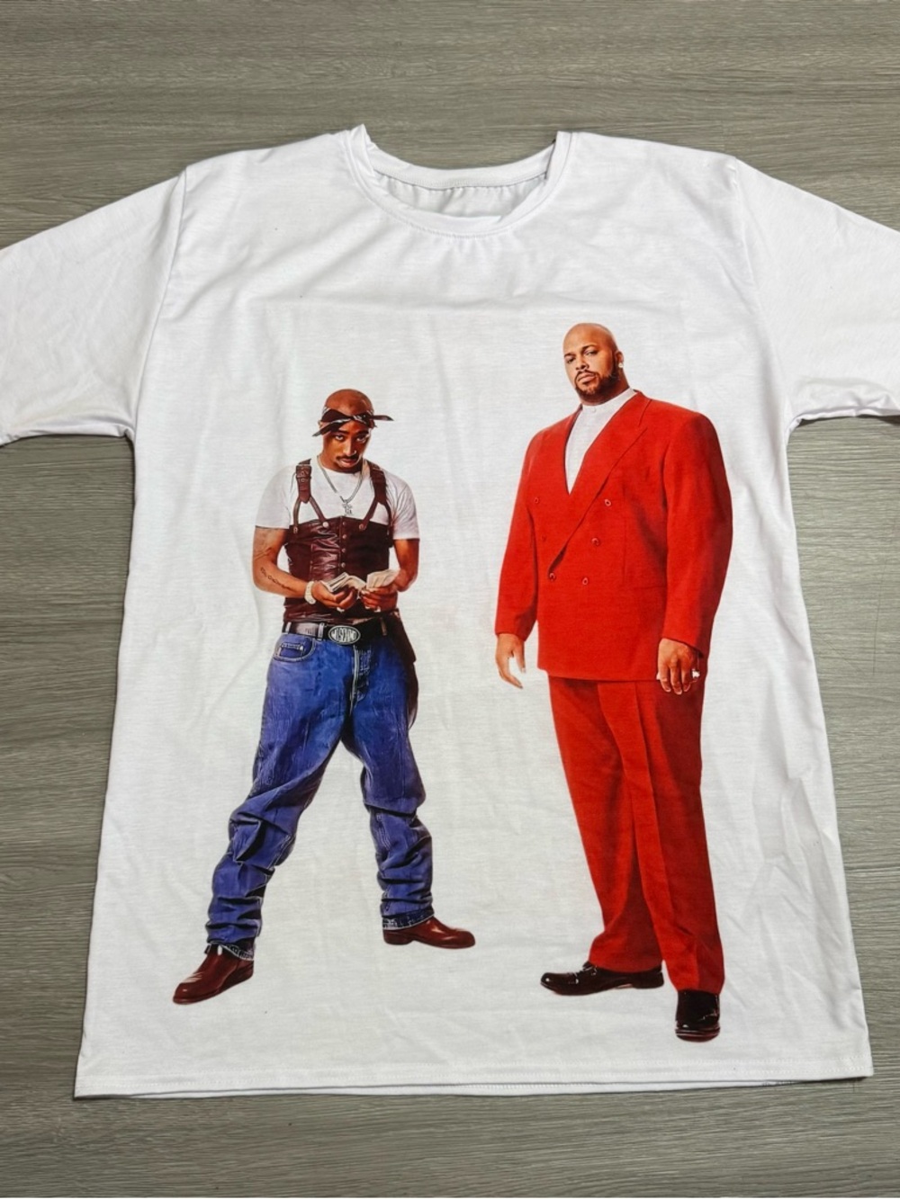 White 2pac & Suge Knight “You Ain’t Never Had A Friend Like Me” Graphic T-Shirt